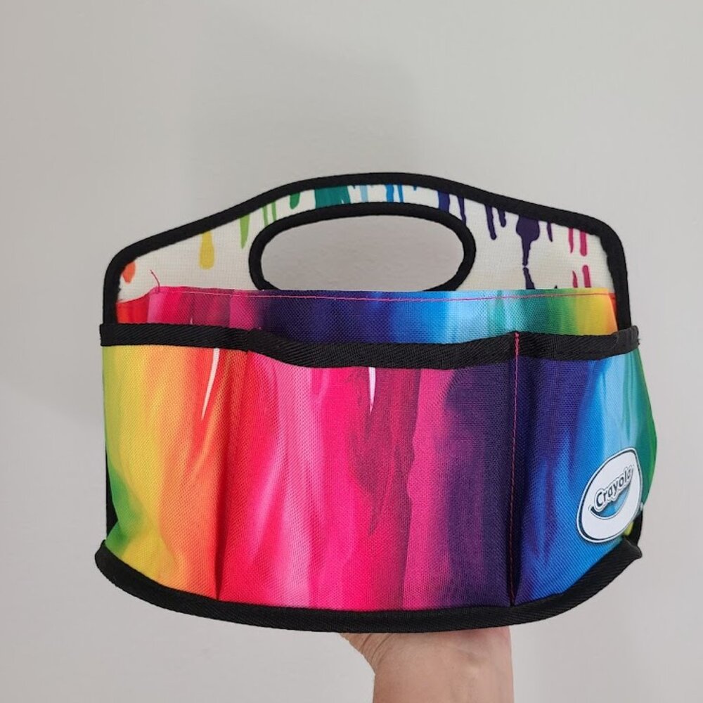 Vibrant Crayola Rainbow Caddy/Organizer - Perfect for Art Supplies & More!